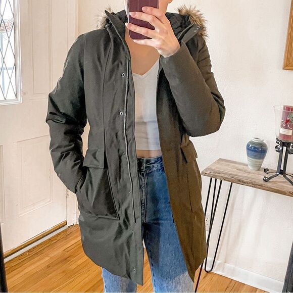 The North Face Parka Jacket Coat Dark Green S - Picture 5 of 13